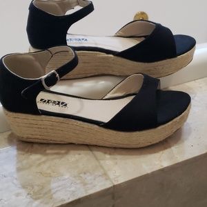 Black Espadrilles- size 9